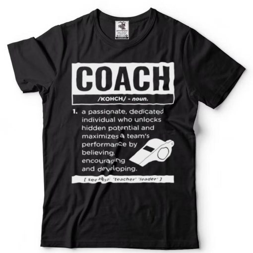 Coach definition sport games trainer coaching shirt