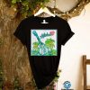Colorful Hawaiin Aloha Ukelele with Palm Trees and Water T Shirt