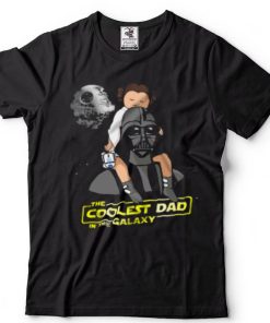 Coolest Dad With Darth Vader And Leia Fathers Day Star Wars Unisex T Shirt