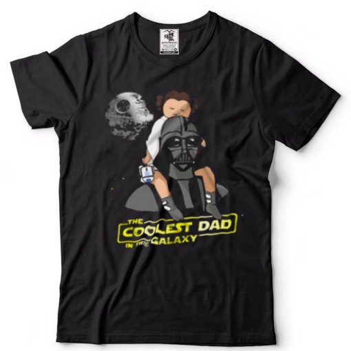 Coolest Dad With Darth Vader And Leia Fathers Day Star Wars Unisex T Shirt