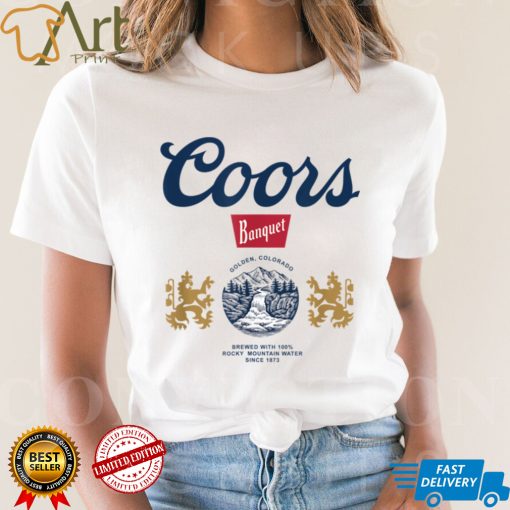 Coors Golden Colorado Banquet Beer Label T Shirt