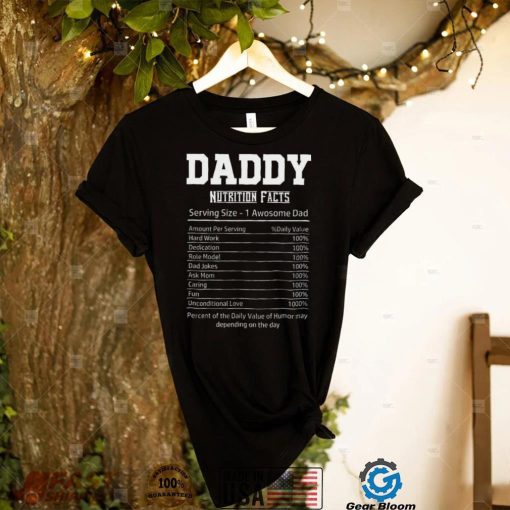 Dad Nutrition Facts Jokes Father’s Day Shirt