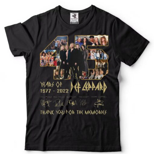 Def Leppard 45 Year 1977 2022 tshirt