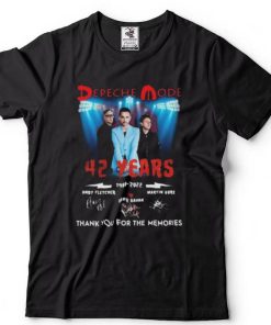 Depeche Mode 42 Years 1980 2022 Thank You For The Memories Signatures Unisex T Shirt