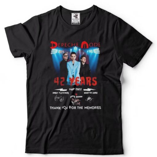 Depeche Mode 42 Years 1980 2022 Thank You For The Memories Signatures Unisex T Shirt