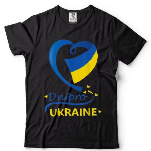 Dnipro Ukraine National Flag Heart Emblem CrestShirt Shirt