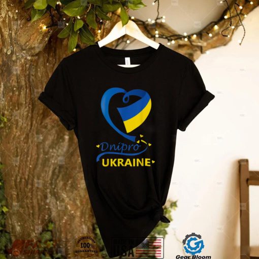 Dnipro Ukraine National Flag Heart Emblem CrestShirt Shirt