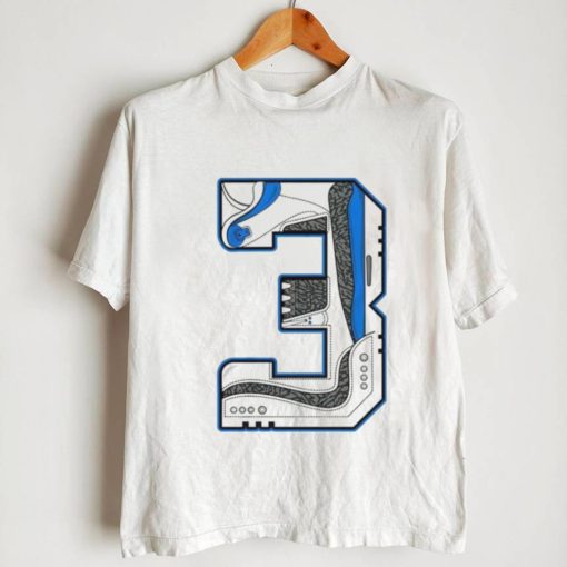 Number No.3 To Match Air Jordan 3 Racer Blue Unisex Shirt