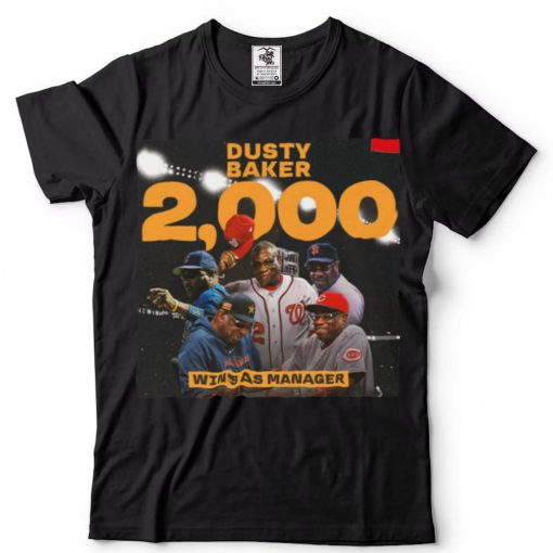 Dusty Baker Becomes The 12th Manager To Reach 2,000 Wins T Shirt