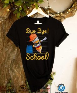 Elementary School Graduation Bye Bye School Pencil Dabbing T Shirt