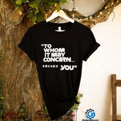 valtteri bottas to whom it may concern shirt