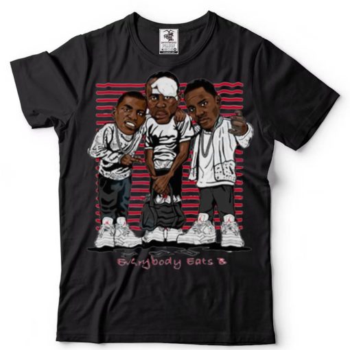 Everybody Eats B  To Match Air Jordan 4 White Oreo Unisex Shirt