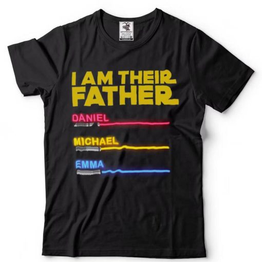 Father Personalized  I Am Their Father  Star Wars Father Shirt