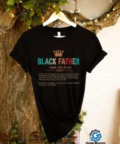 Father’s Day Black Father Noun Definition African American T Shirt