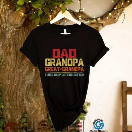 Fathers Day Gift from Grandkids Dad Grandpa Great Grandpa T Shirt