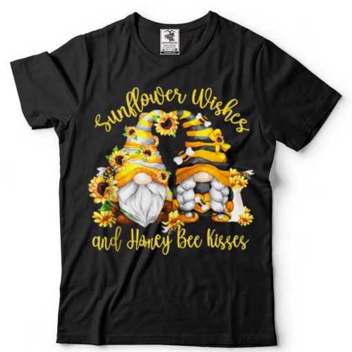 Floral Sunflower Wishes For Mom With Cute Honey Bee Gnome Tank Top
