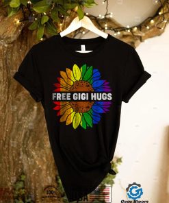 Free Gigi Hugs Lgbt Daisy Rainbow Flower Hippie Gay Pride T Shirt