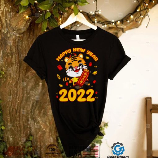 Frohes chinesisches Neujahr 2022 Jahr des Tiger Zodiac Langarmshirt Shirt