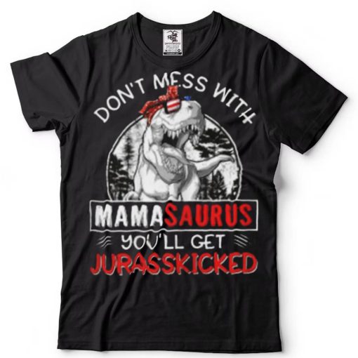 Fun Retro Mamasaurus Dinosaur T Rex Mothers Day Shirt