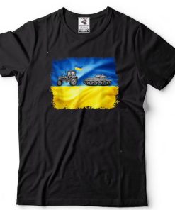Funny Ukrainian Farmer Tractor Tank Meme Ukraine Tractor T Shirt B09W65LNDH