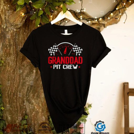 Granddad Pit Crew Race Car Birthday Party Racing Family T Shirt