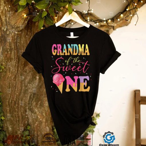Grandma Of The Sweet One Birthday Ice Cream Sweetie T Shirt