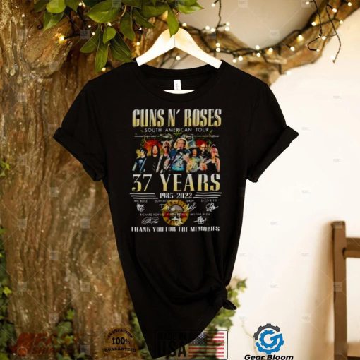 Guns N Roses Band South American Tour 37 Years 1985 2022 T Shirt