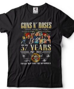 Guns N Roses Band South American Tour 37 Years 1985 2022 T Shirt