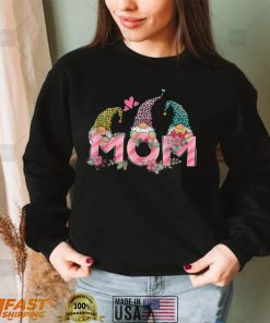 Happy Mothers Day Cute Gnomes Floral For Mom Daughter T Shirt