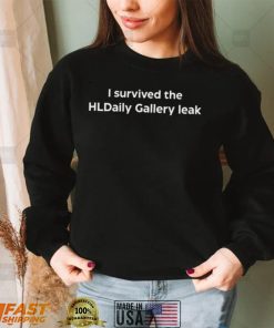 I Survived The Daily Gallery Leak T Shirt White