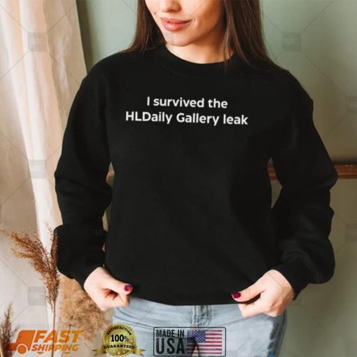 I Survived The Daily Gallery Leak T Shirt White