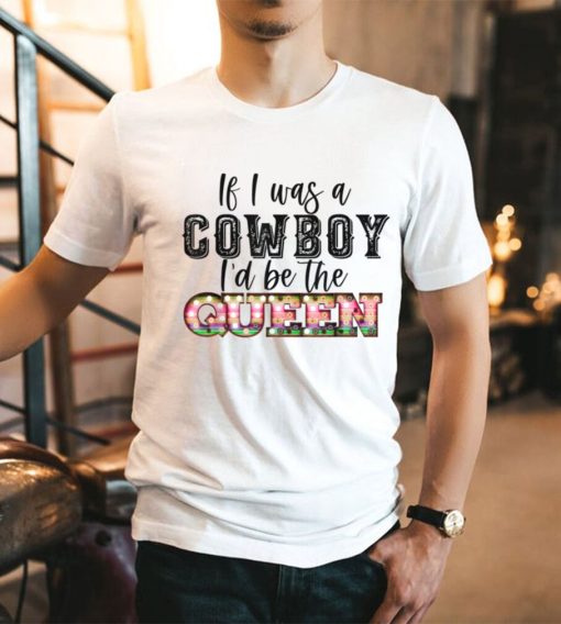 If I was a cowboy I’d be the queen bleached vintage western T Shirt