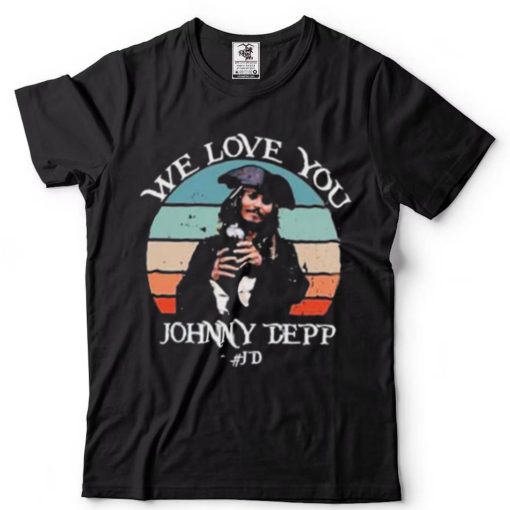 JD We Love You Johnny Depp Retro Vintage T Shirt