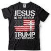 Jesus Is My Savior Riding Is My Therapy US Flag T Shirt