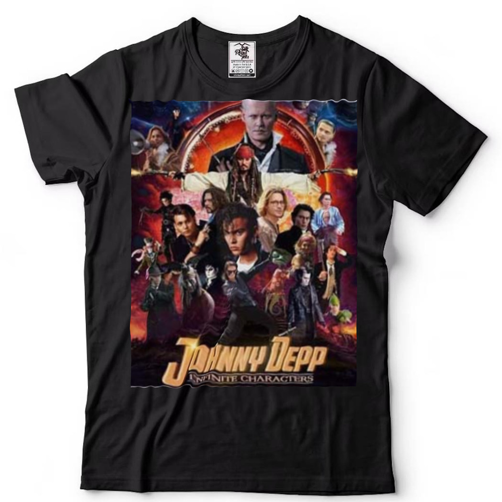 Johnny Depp Infinite Characters We Love You Johnny Depp T Shirt - Gearbloom