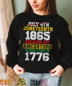Juneteenth 1865 Black History Pride Afrocentric T Shirt