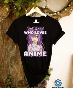 Just A Girl Who Loves Anime Peace Symbol V Fingers Fun Funny T Shirt