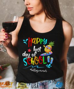 Happy Last Day Of School funny Hello Summer Teacher Student T Shirt