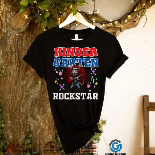 Kids Kindergarten Rock and Roll Star School Grads 2022 T Shirt