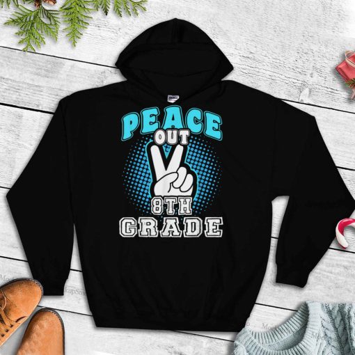 Last Day of School Peace Out 8th Grade Teacher Kids T Shirt