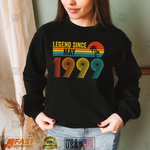 Legend Since May 1999 23rd Birthday 23 Years Old Vintage T Shirt