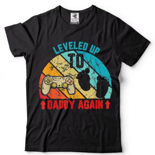 Leveling Up To Daddy Again Father’s Day Vintage Father Day T Shirt
