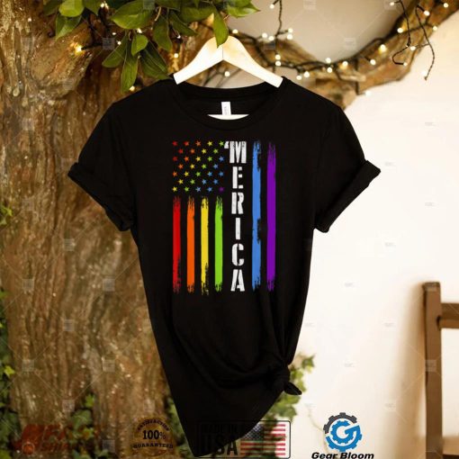 Lgbt Merica Flag 4th of July T Shirt