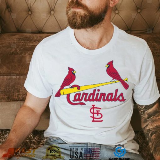 MLB St Louis Cardinals Fanatics Big Tall Team Logo Lockup T Shirt