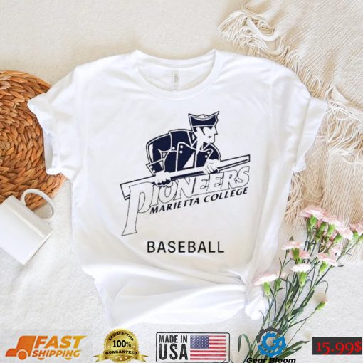 Marietta College Pioneers Baseball Name Drop T Shirt