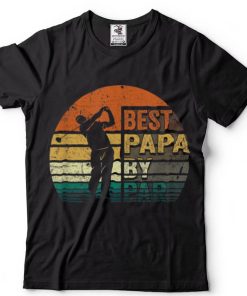 Mens Best Papa By Par Funny Father's Day Golf Golfing T Shirt