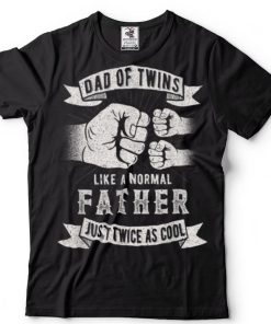 Mens Dad Of Twins Dad Father’s Day New Dad To Be Expecting P T Shirt
