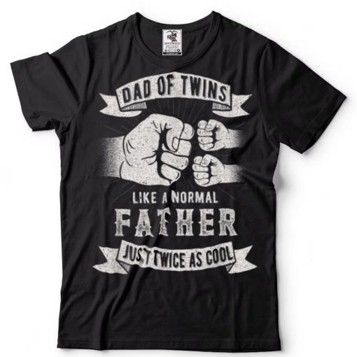 Mens Dad Of Twins Dad Father’s Day New Dad To Be Expecting P T Shirt