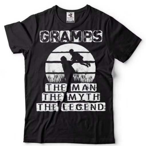 Mens Fathers Day Gift Tee   Gramps The Man The Myth Legend T Shirt