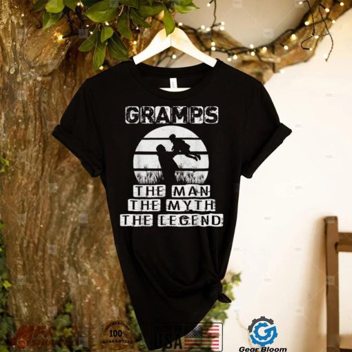 Mens Fathers Day Gift Tee   Gramps The Man The Myth Legend T Shirt